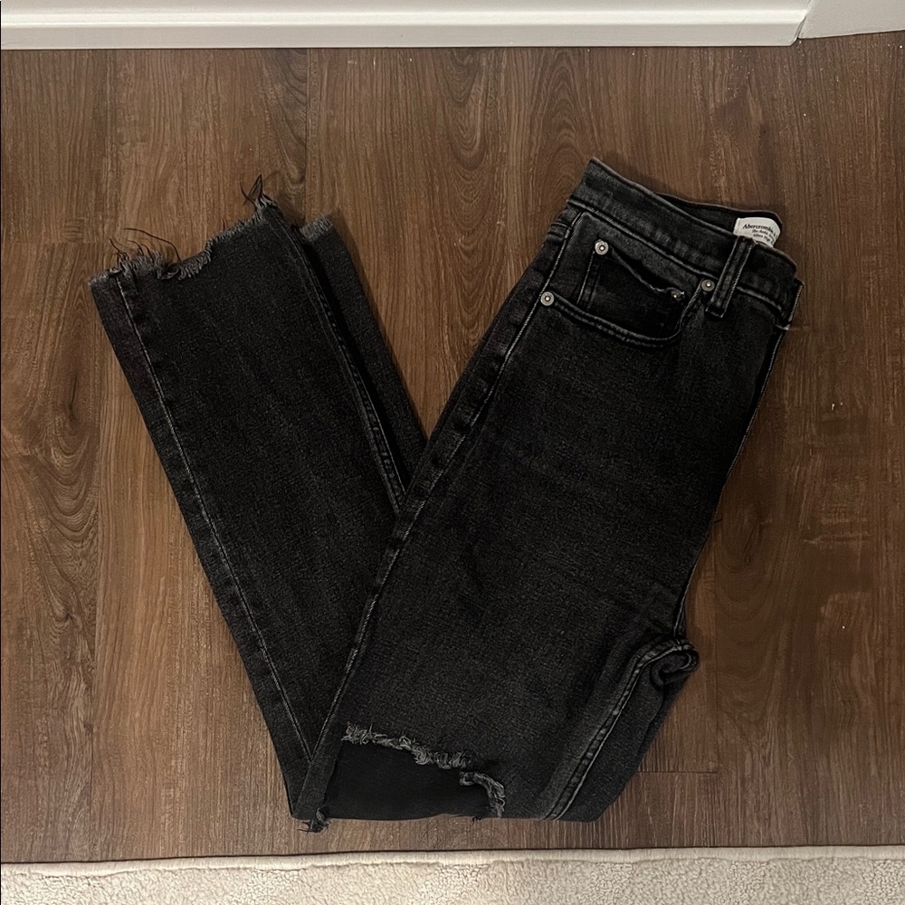 Abercrombie & Fitch The Ankle Straight Ultra High Rise